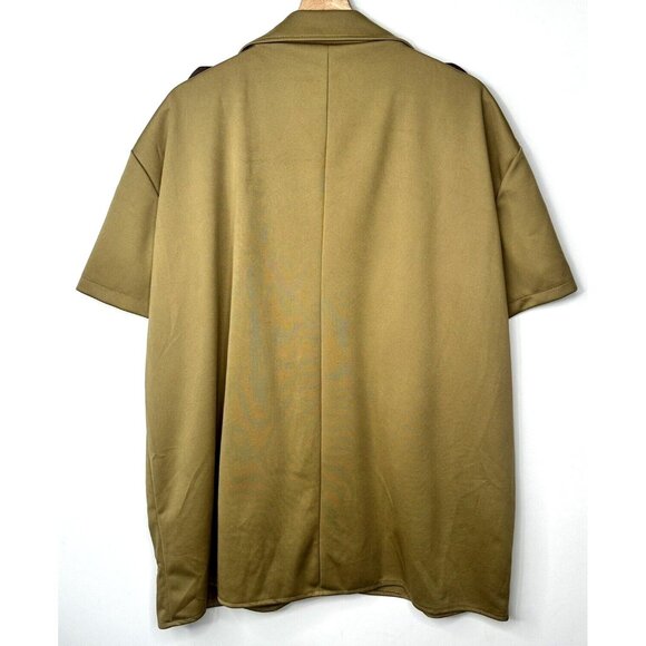 Spirit Halloween Mens Shirt Cosplay Police Sergeant Badge Costume Brown Size XL - Picture 2 of 10